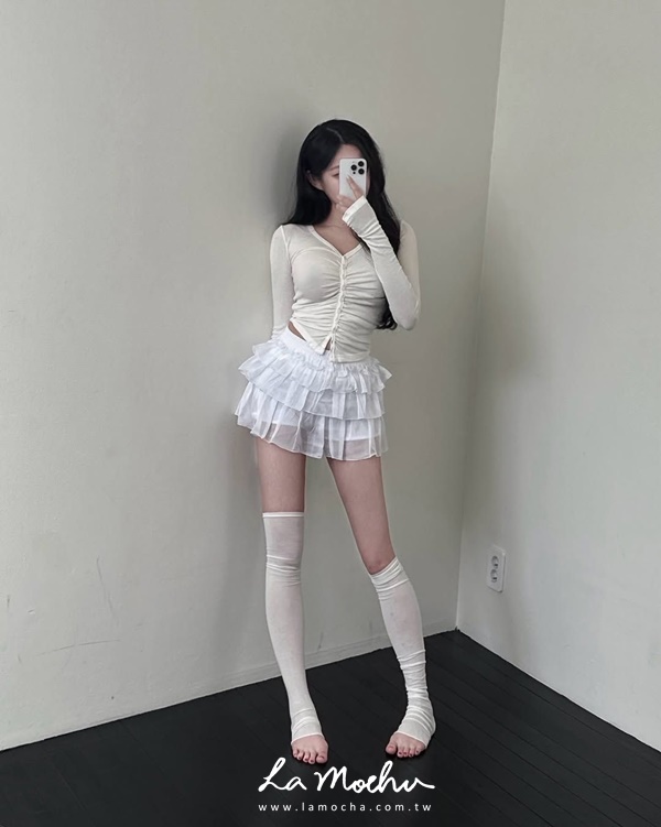 層次蛋糕短紗裙